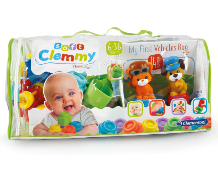 Clementoni Clemmy Soft set cuburi in plasa 6-36 luni, My First 01