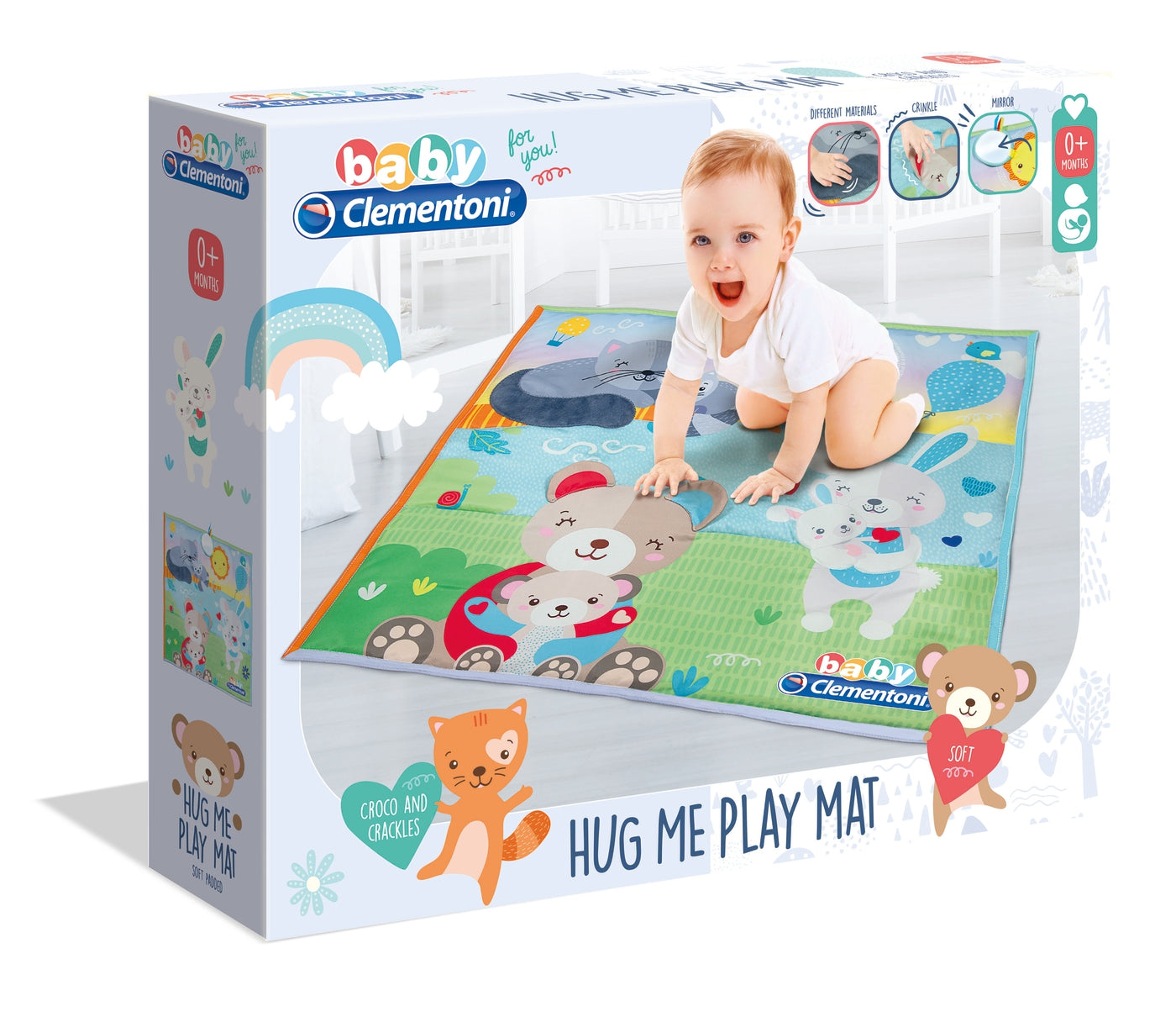 Clementoni covor de joaca moale Hug Me 0m+ CL17283 02