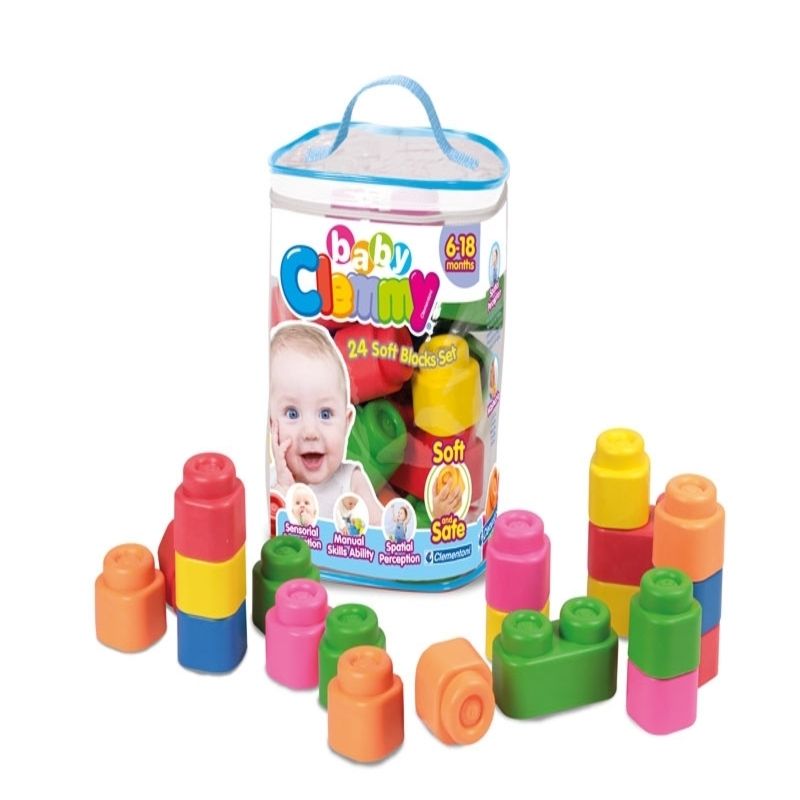 Clementoni cuburi de contructii Clemmy Soft 6m+ 01 Imagine principală a produsului