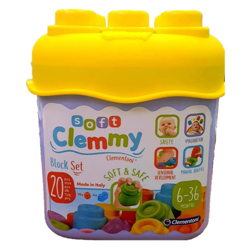 Clementoni jucarie - cutie cu 20 cuburi Clemmy, 6 luni+