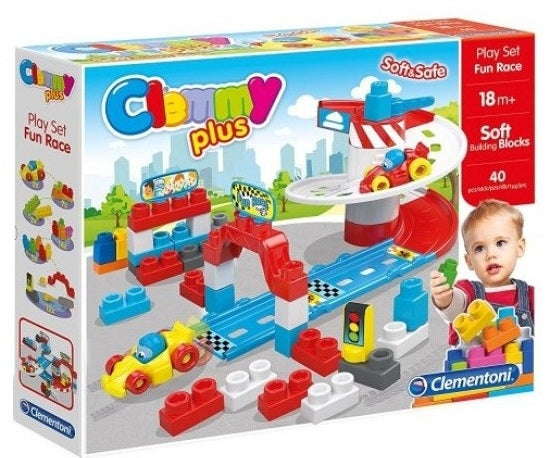 Clementoni set cu masinute si cuburi Clemmy Plus 01