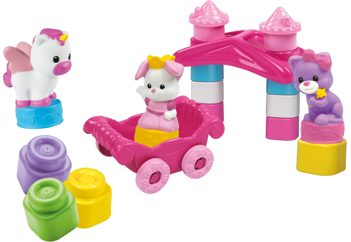 Clementoni set de joaca cu cuburi de contructii Clemmy Soft 6m+, Printesa CL17203 01 Imagine principală a produsului