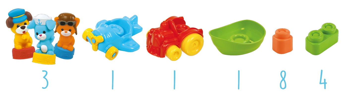 Clementoni set de joaca cu cuburi de contructii Clemmy Soft 6m+