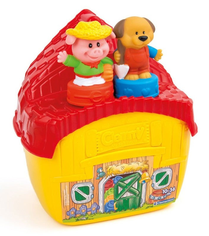 Clementoni set cuburi moi - ferma, 10 luni+ 01
