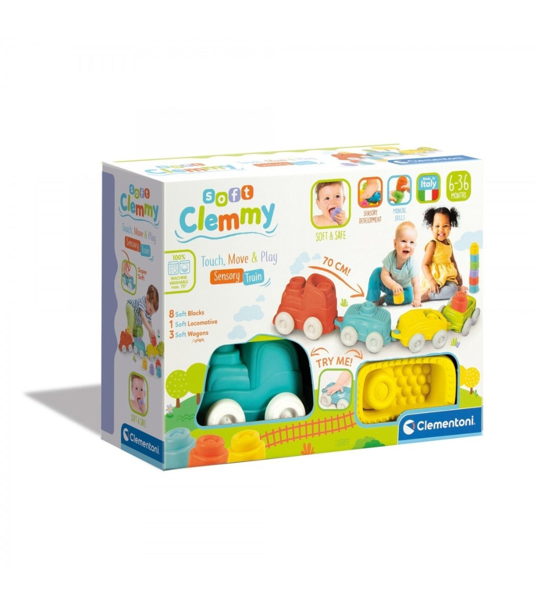Clementoni Soft Clemmy jucarie Tren senzorial 6m+