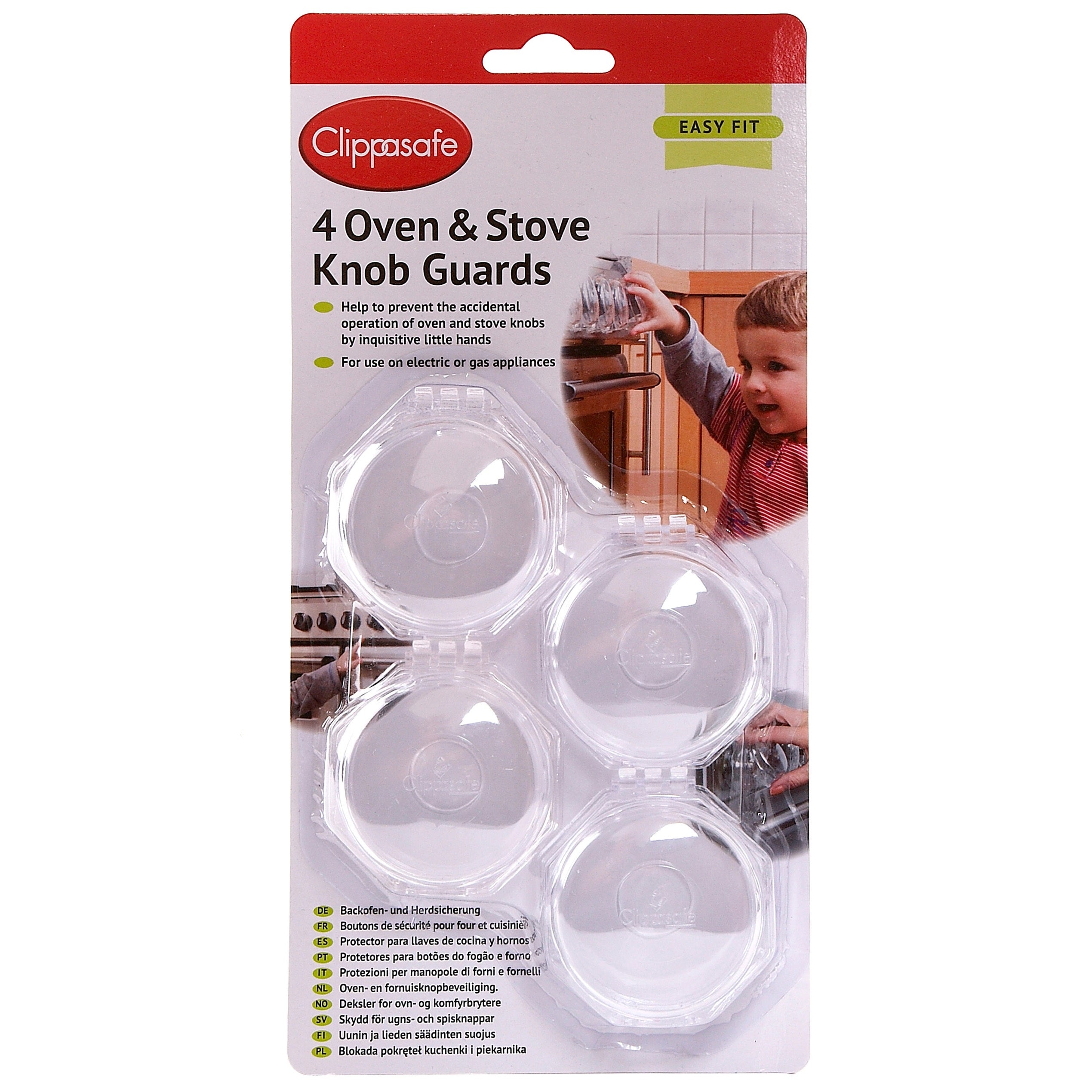 Clippasafe protectie butoane pentru cuptoare si aragaz 4 buc 01