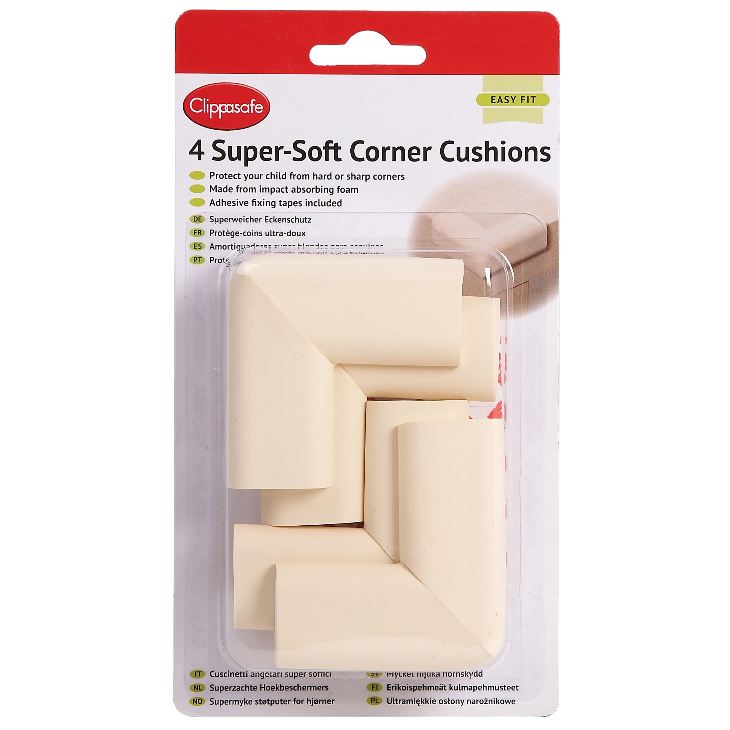 Clippasafe protectie colt Super-Soft 4 buc, Crem 771 01