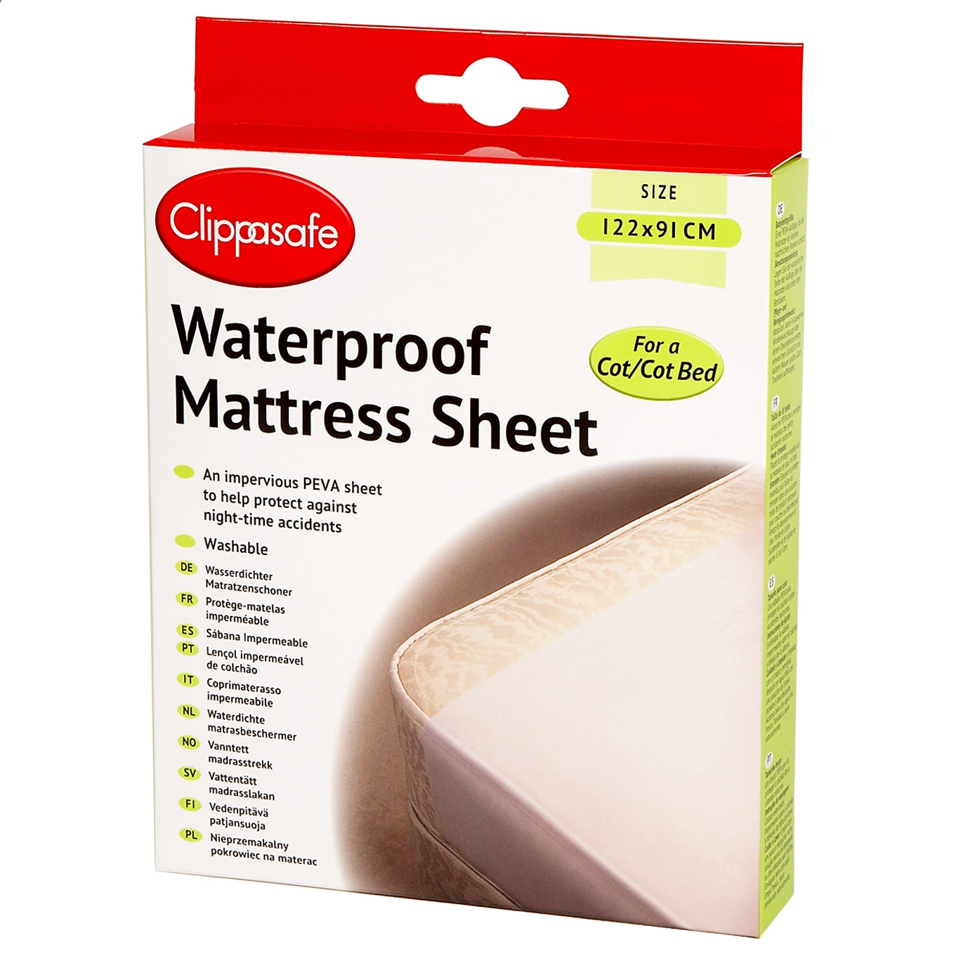 Clippasafe protectie saltea impermeabila 122x91 cm 0m+ 01