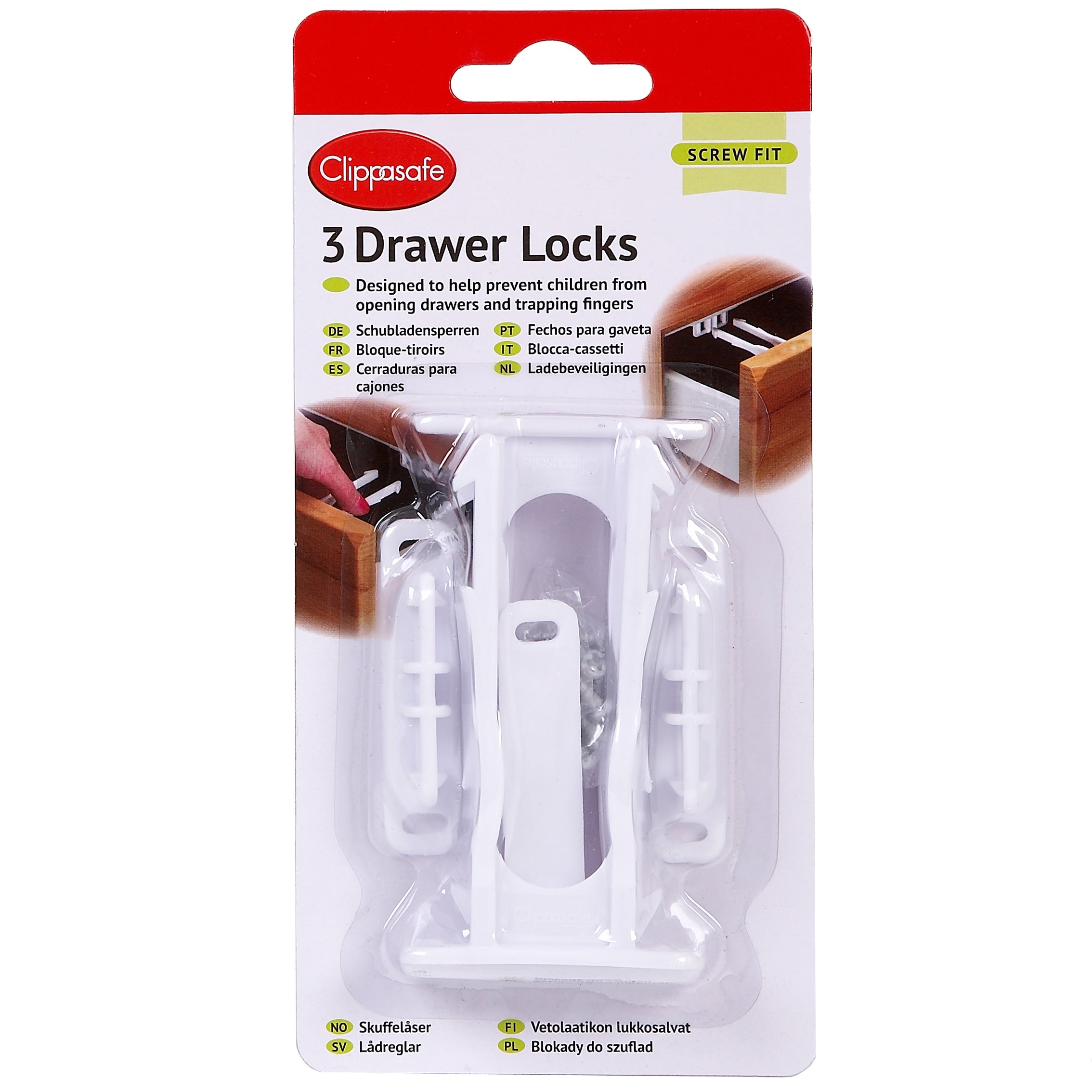 Clippasafe protectie sertare Drawer Locks 3 buc 01