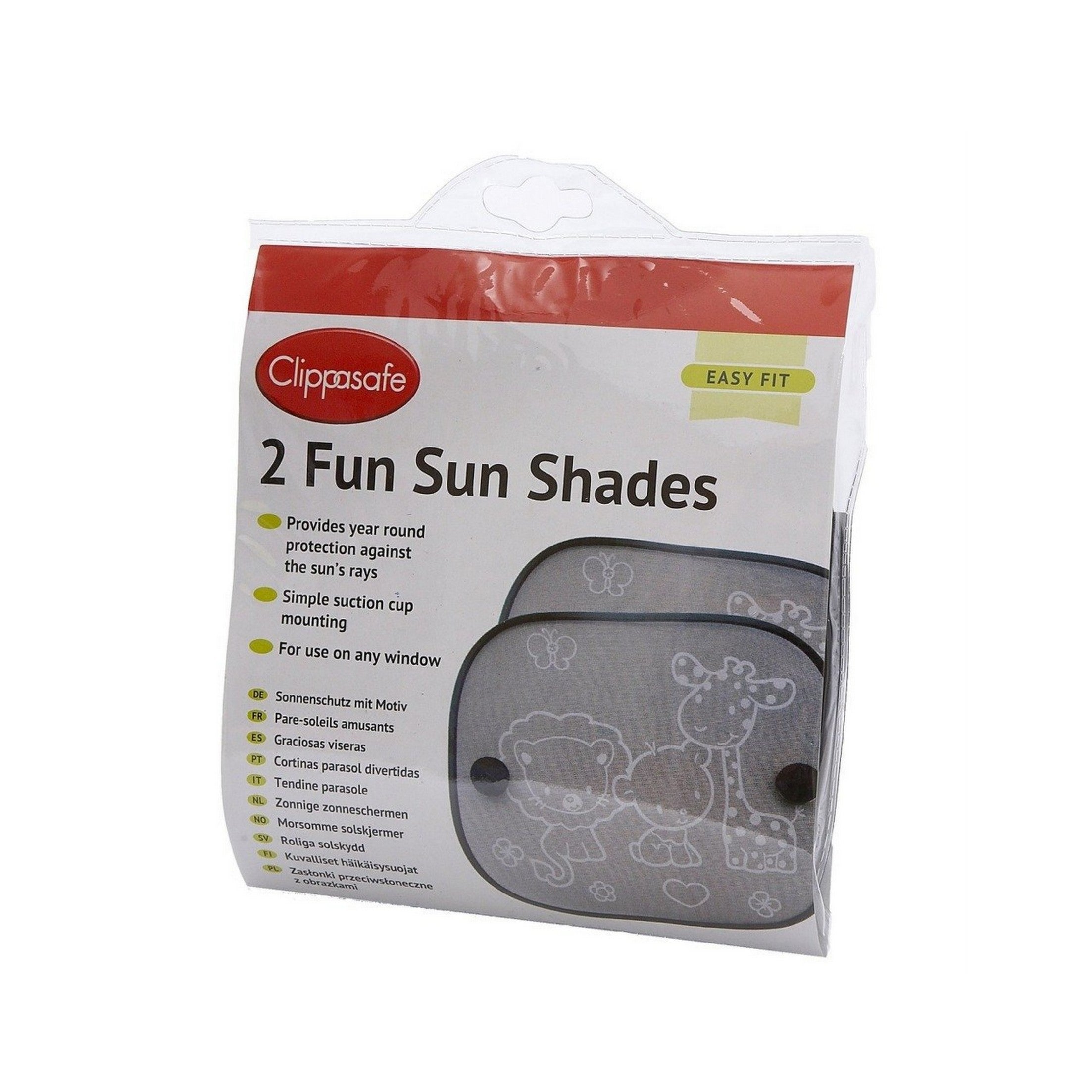 Clippasafe set 2 parasolare auto cu ventuze 0m+