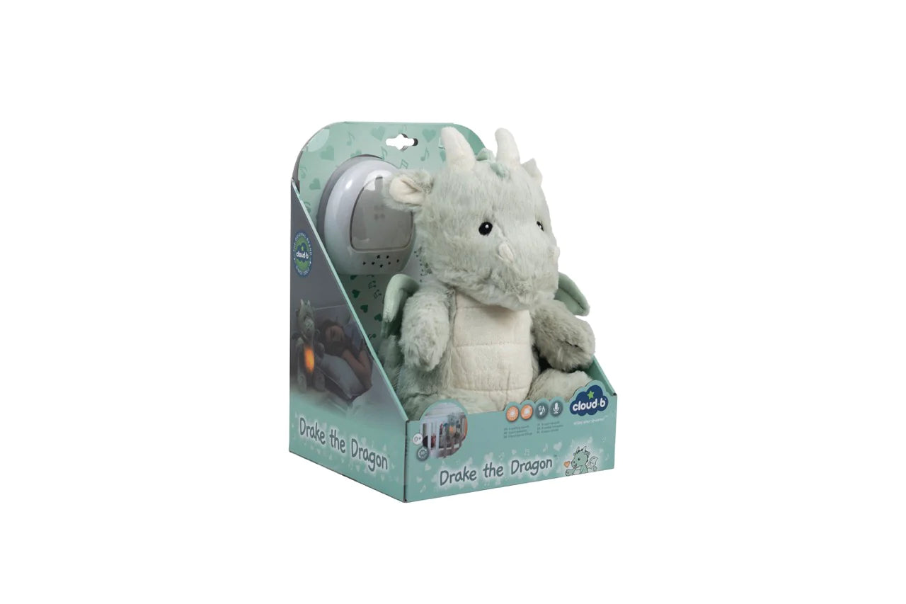 Cloud B jucarie plus muzicala cu lampa de veghe LoveLigh Buddies 0m+ Drake the Dragon