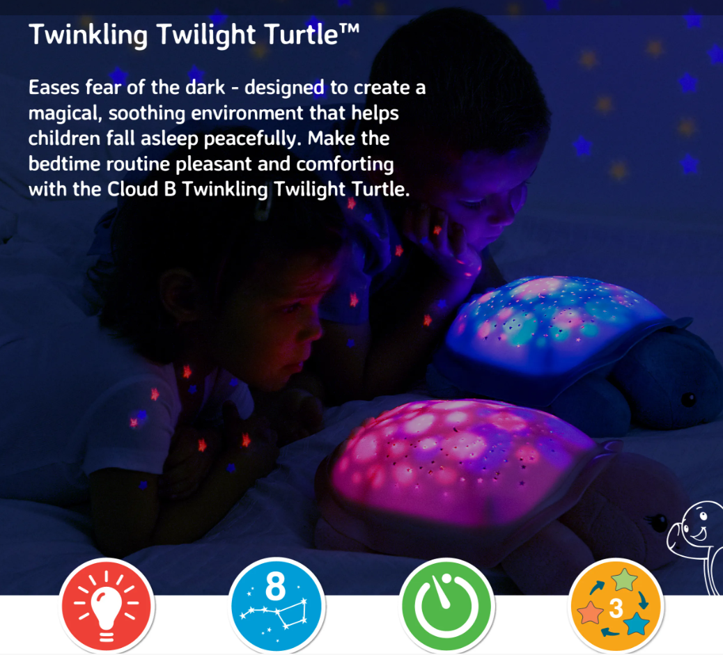 Cloud B lampa de veghe Twinkling Twilight 0m+