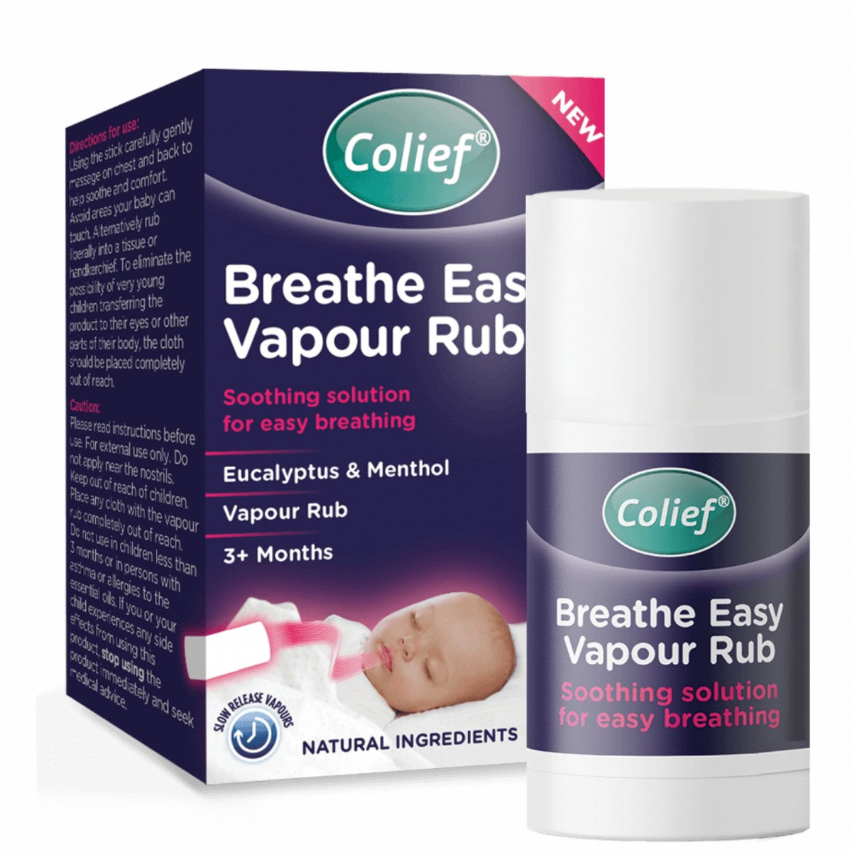 Colief Baby stick pentru respiratie usoara Breathe Easy Vapour Rub 3m+ 30 g
