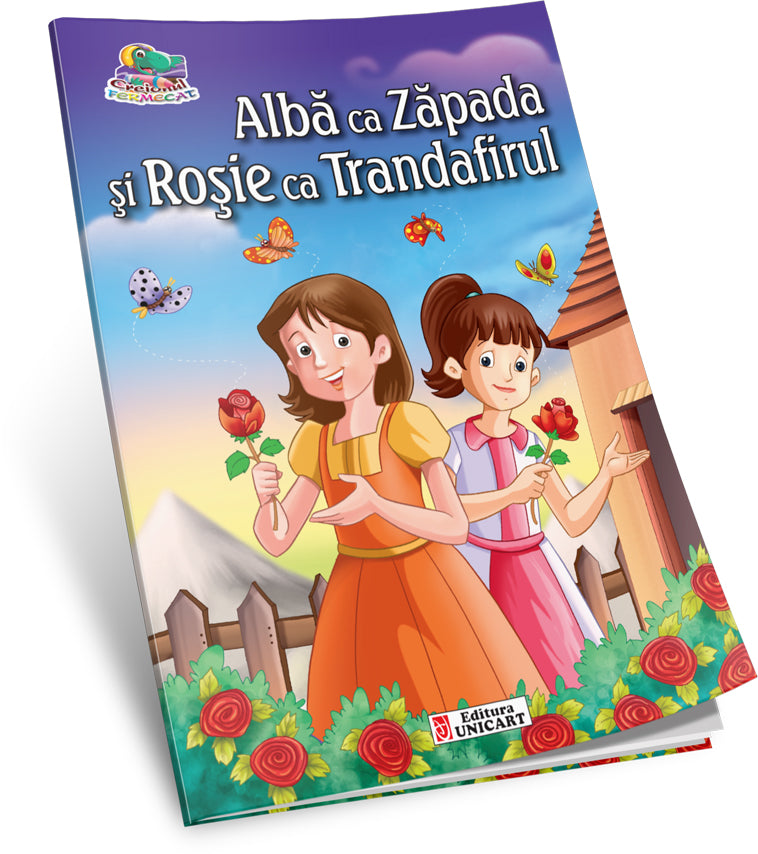 Unicart Carte de colorat  Creionul fermecat 3ani+ Alba ca Zapada si Rosie ca Trandafirul
