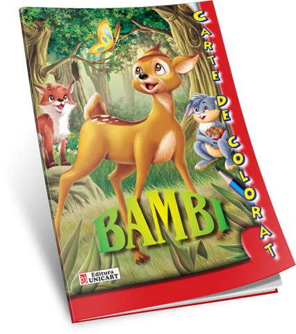 Unicart Carte de colorat  3ani+ Bambi Imagine principală a produsului