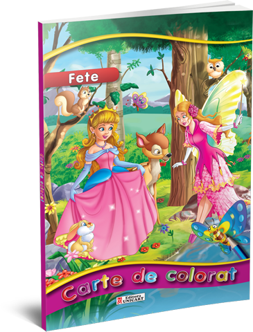 Unicart Carte de colorat  3ani+ Fete