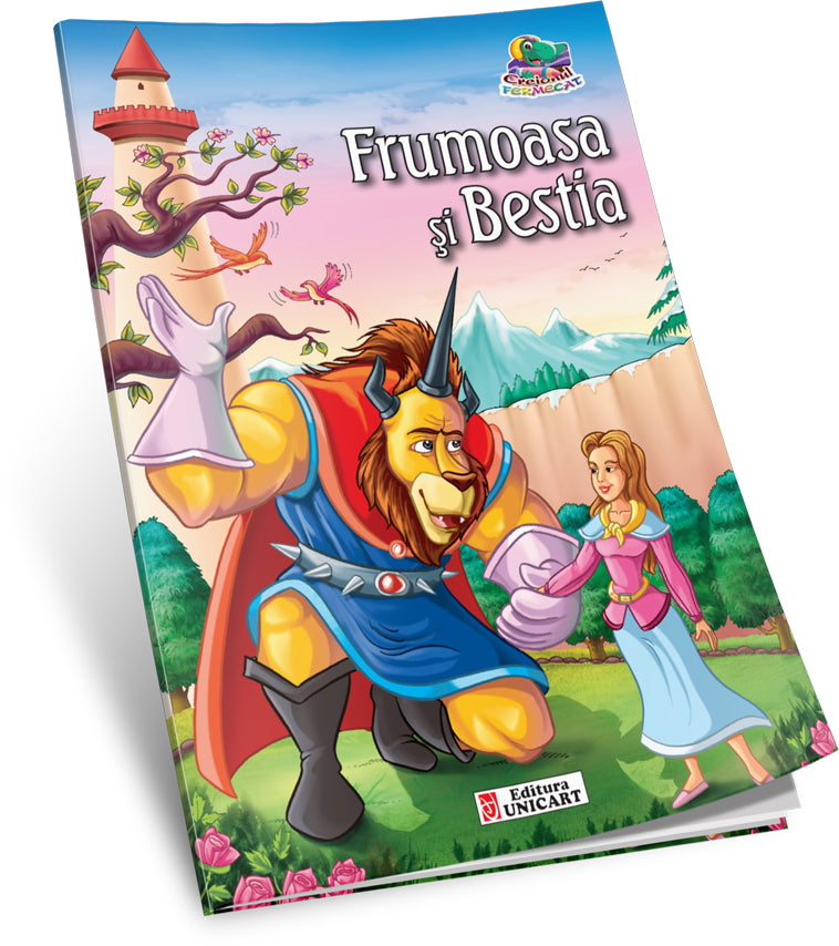Unicart Carte de colorat  Creionul fermecat 3ani+ Frumoasa si Bestia