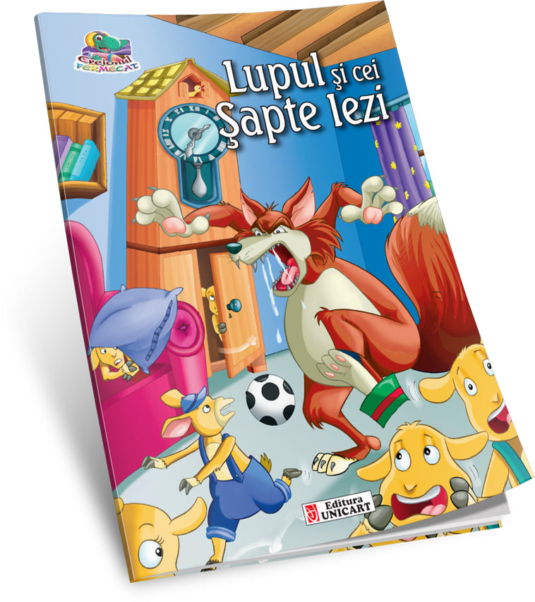 Unicart Carte de colorat  Creionul fermecat 3ani+ Lupul si cei sapte iezi
