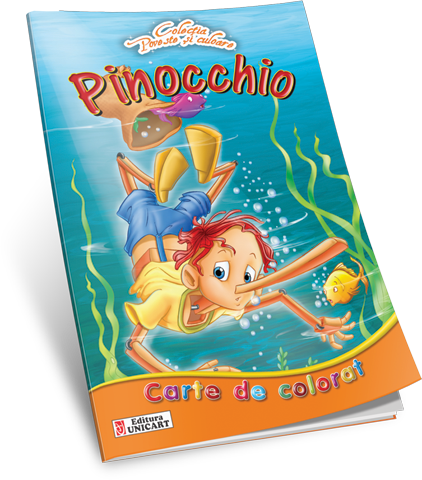 Unicart Carte de colorat  3ani+ Pinochio Imagine principală a produsului