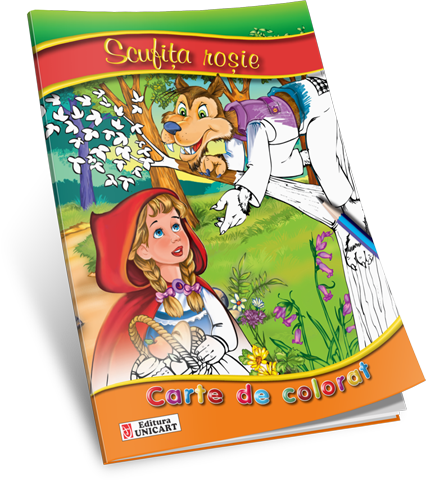 Unicart Carte de colorat  Creionul fermecat 3ani+ Scufita rosie