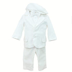 Soffi Baby Compleu Botez baietei compus din 6 piese alb
