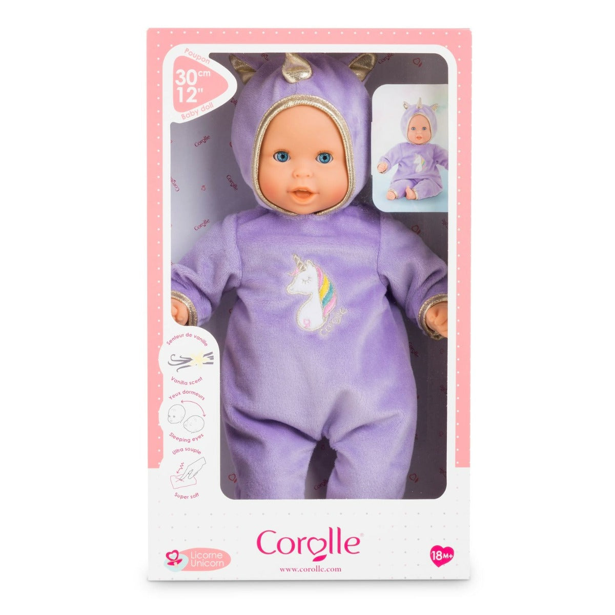Corolle papusa Calin Unicorn de 30 cm 18m+