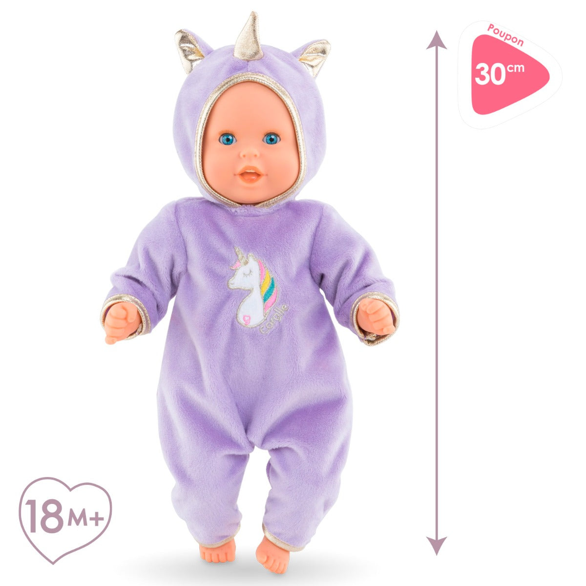 Corolle papusa Calin Unicorn de 30 cm 18m+