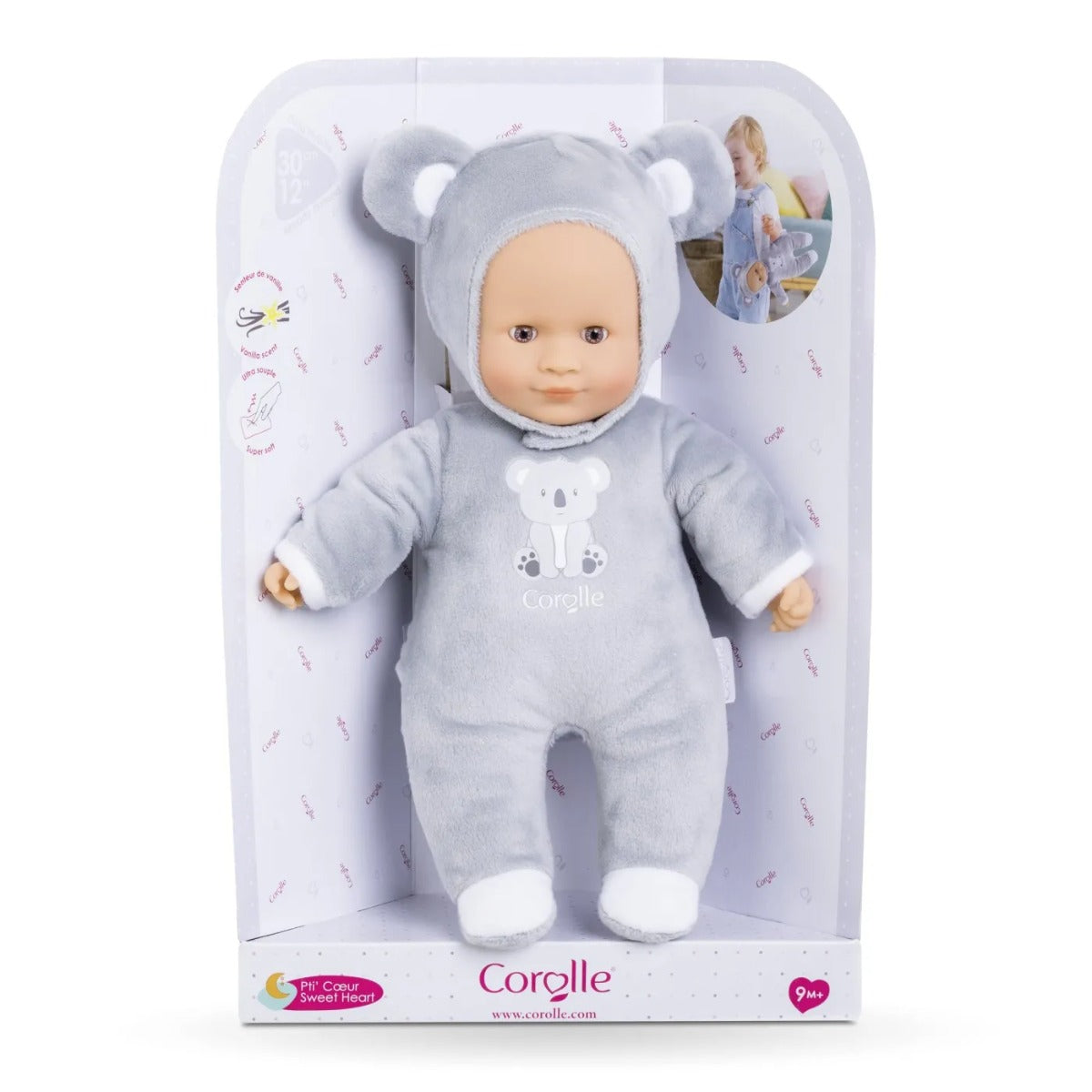 Corolle papusa moale cu aroma vanilie Sweet Heart Koala 30 cm 9m+ Imagine secundară a produsului