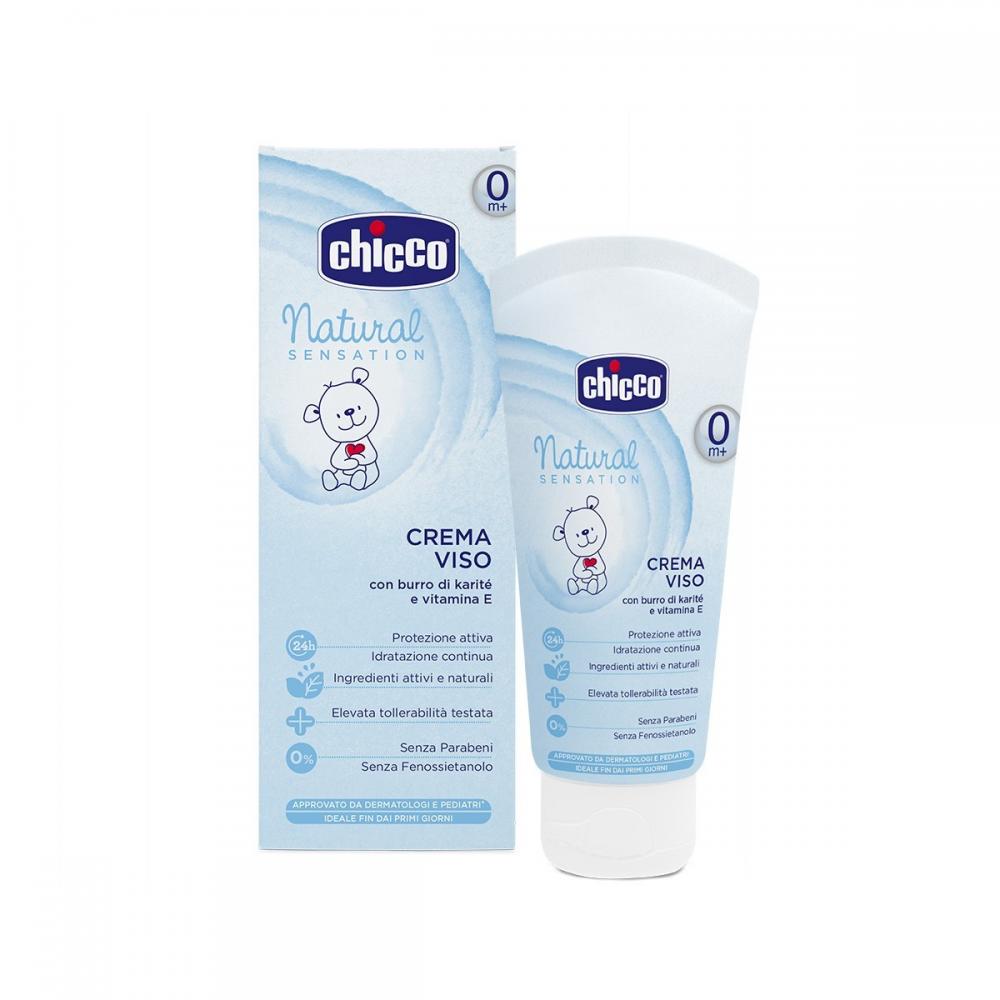 Chicco Natural Sensation crema pentru protectia fetei 50 ml, 0 luni+ Imagine principală a produsului