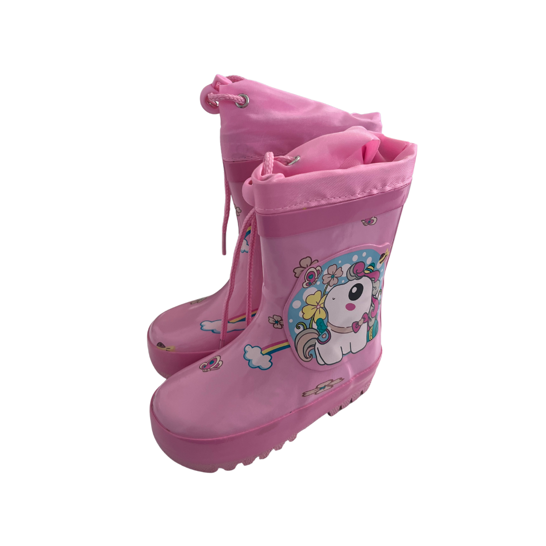 CSCK.S cizme fete de cauciuc 18-23 Pink cu unicorn