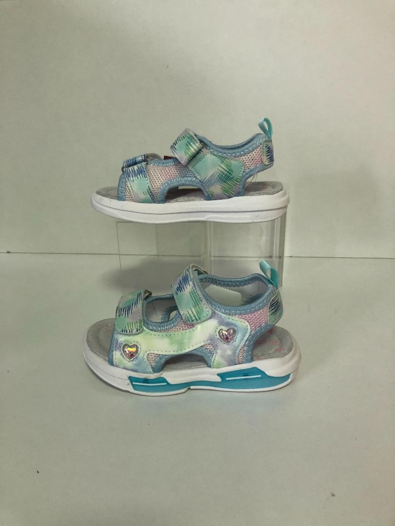 CSCK.S sandale fete 26-31, White cu inimioare Imagine principală a produsului