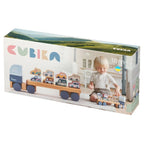 Cubika jucarie din lemn18m+ Camion pentru masini - Pastel