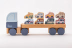 Cubika jucarie din lemn18m+ Camion pentru masini - Pastel