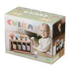 Cubika jucarie din lemn 3 ani+ Claunii saritori - Pastel