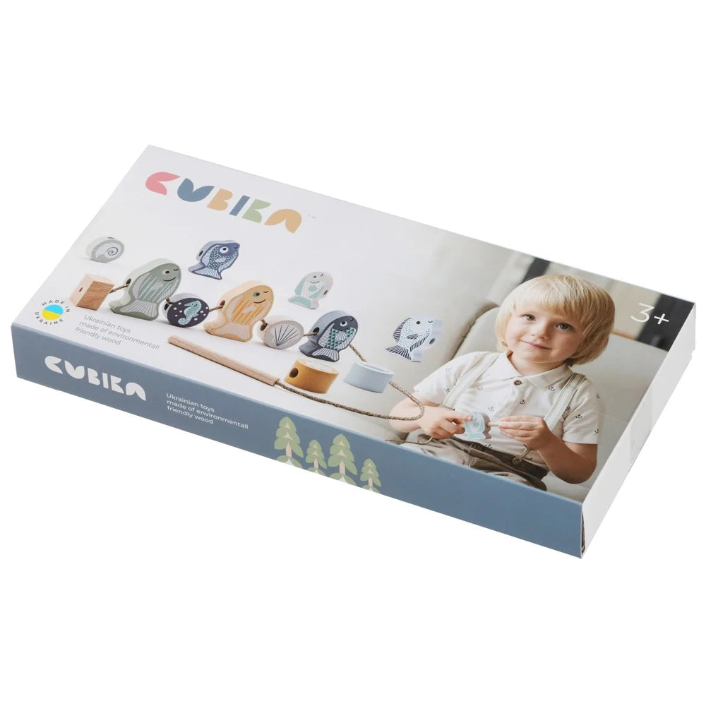 Cubika jucarie din lemn 3 ani+ Pestisori - Pastel