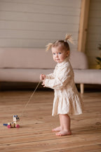 Cubika jucarie din lemn 18m+ Prietena mea Pisicuta - Pastel