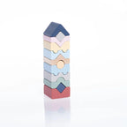 Cubika jucarie din lemn 18m+ Set Constructii Turn - 12 piese