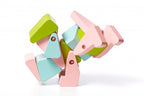 Cubika jucarie din lemn Catelul acrobat 04