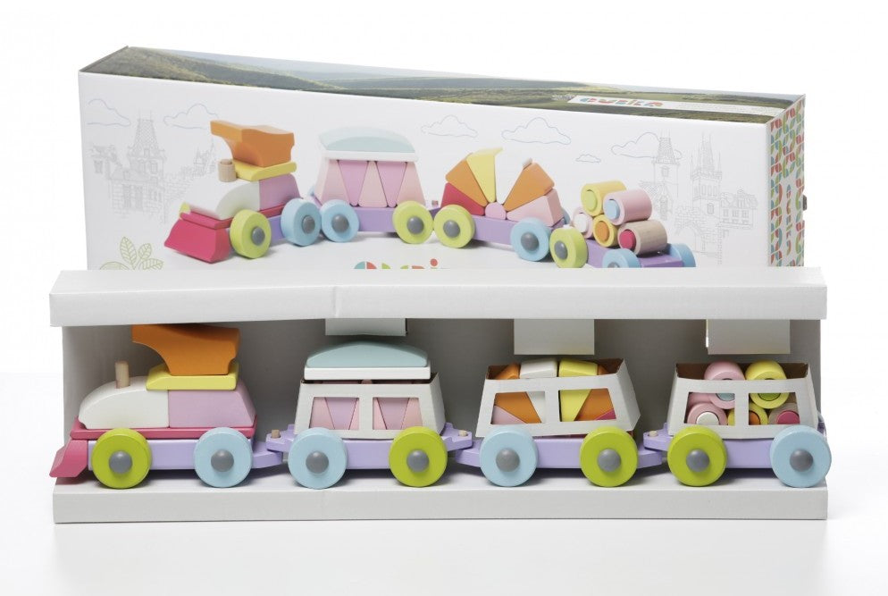 Cubika jucarie din lemn 18m+ Trenulet 03