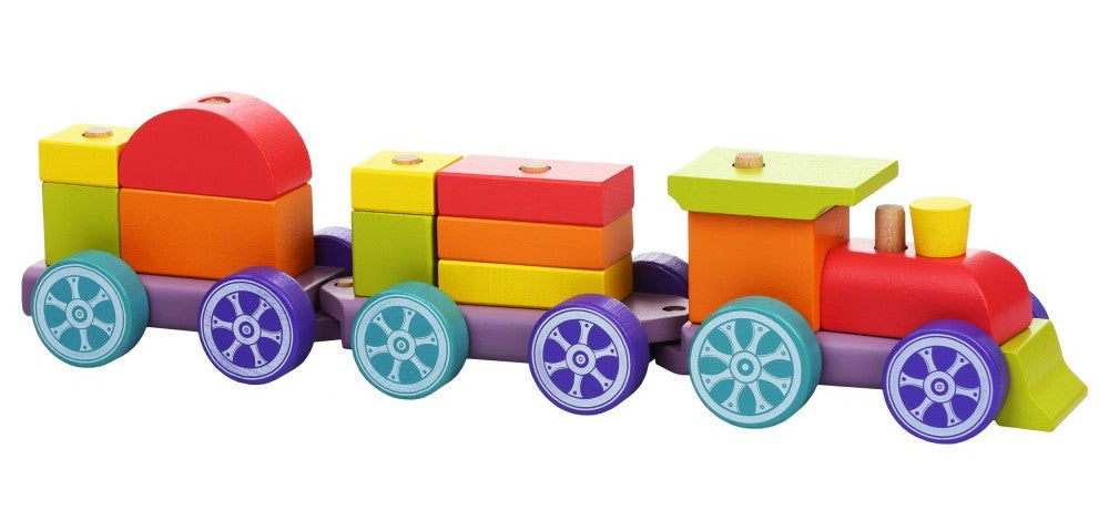 Cubika jucarie din lemn 18m+ Trenulet 02