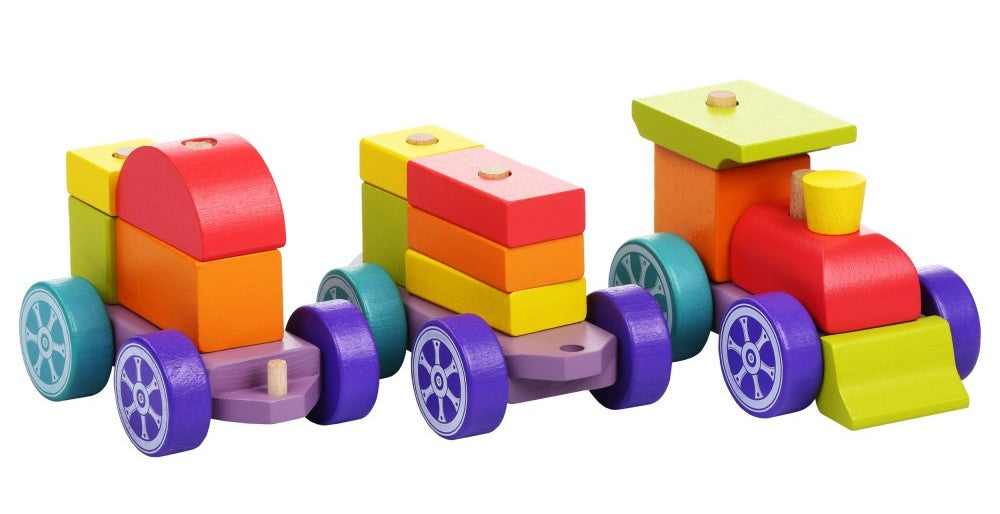 Cubika jucarie din lemn 18m+ Trenulet 01