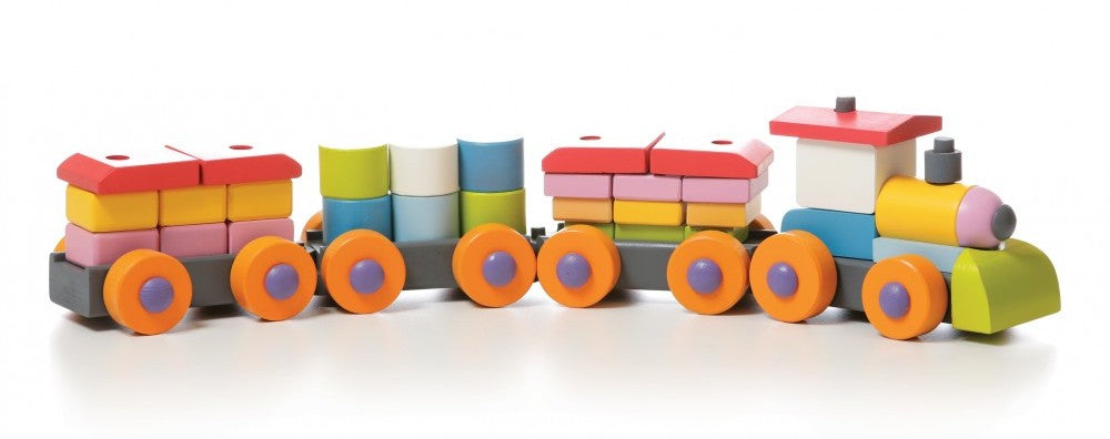 Cubika jucarie din lemn 18m+ Trenulet 02