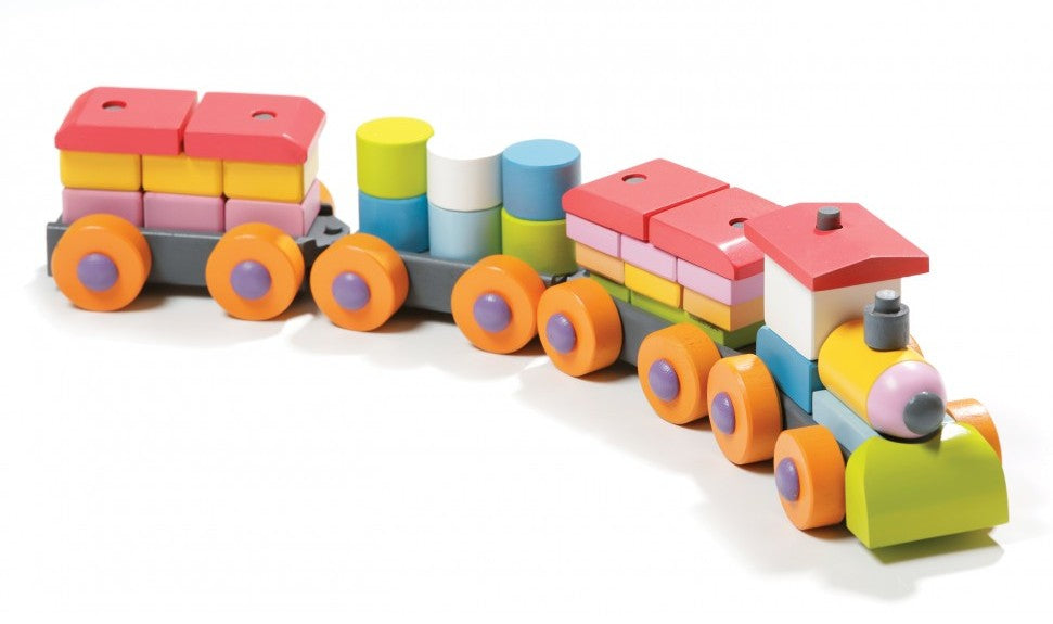 Cubika jucarie din lemn 18m+ Trenulet 01