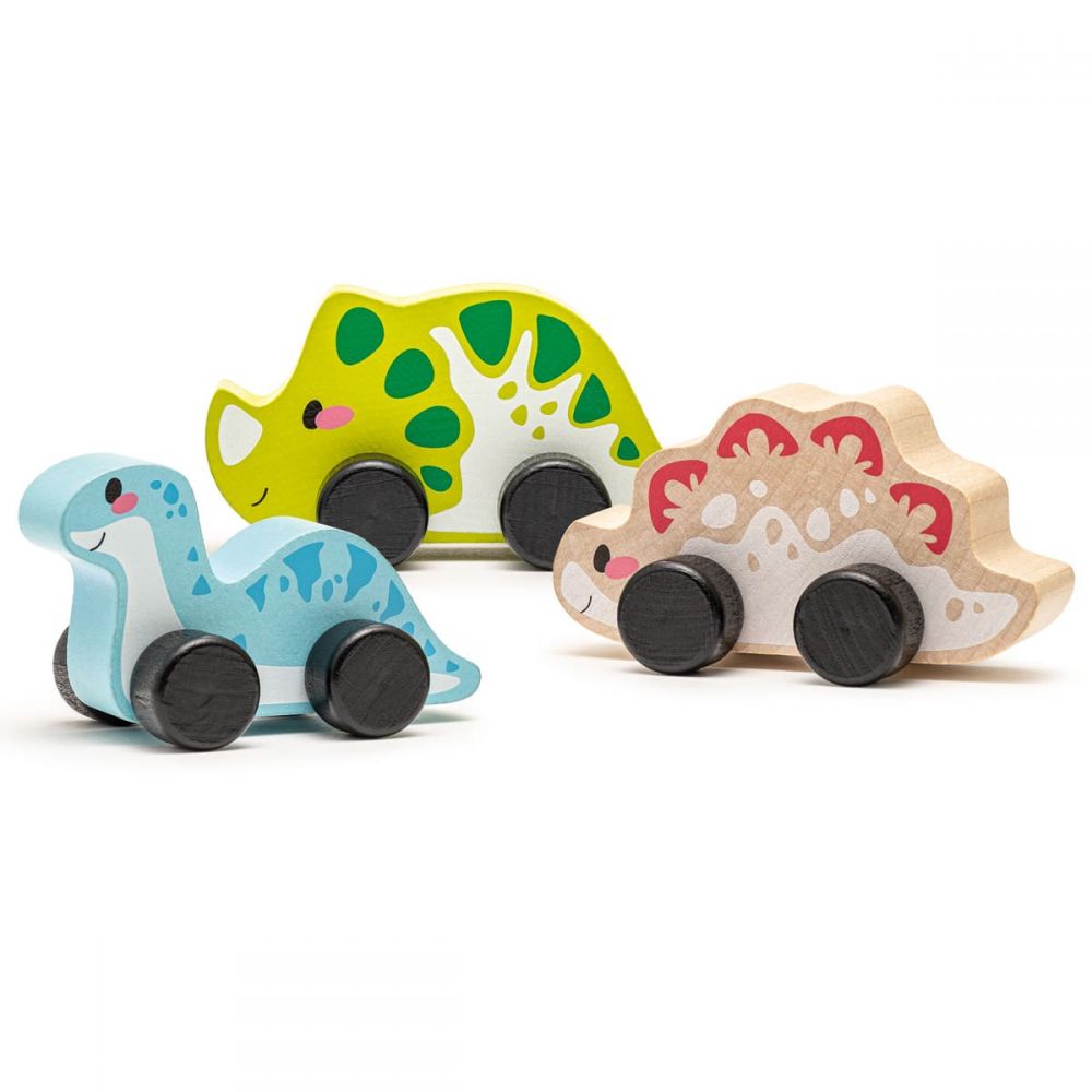 Cubika jucarie din lemn18m+, Dinos Family 15597 01