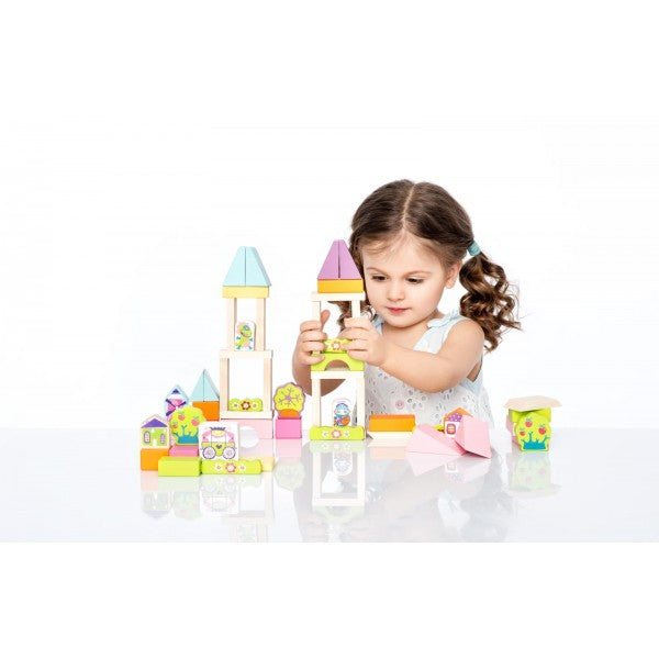 Cubika jucarie din lemn 18m+, Kit De Constructie Pentru Fetite 01 Imagine principală a produsului