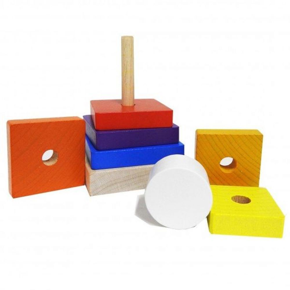 Cubika jucarie din lemn 18m+ Piramida  15269  03