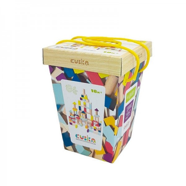 Cubika jucarie din lemn 18m+, Set de constructii Cubika 1 01