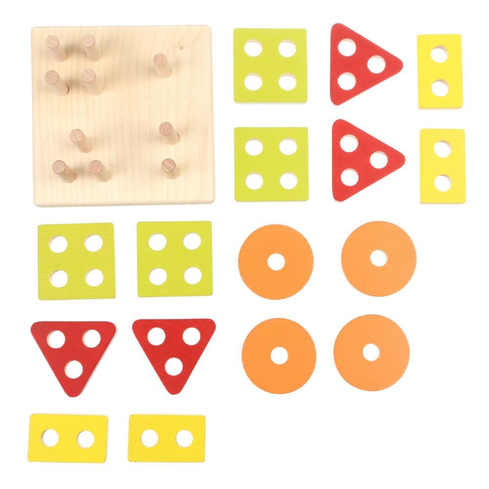 Cubika jucarie din lemn 18m+ Sortator Forme Geometrice 02