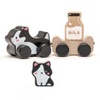 Cubika jucarie din lemn  Kitties Family 15450 02