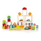 Cubika jucarie din lemn kit de constructie baietei 18m+ 13913 02